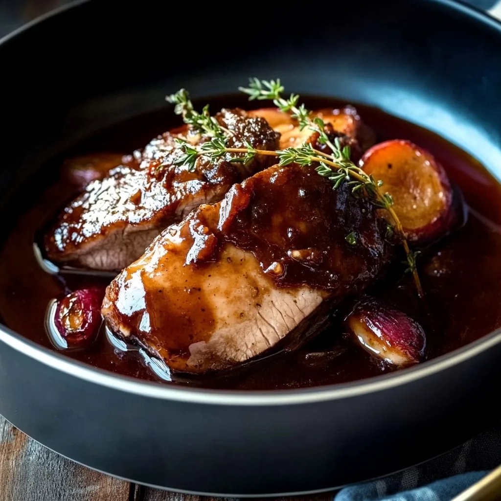 Saftiger Schmorbraten mit viel Sauce