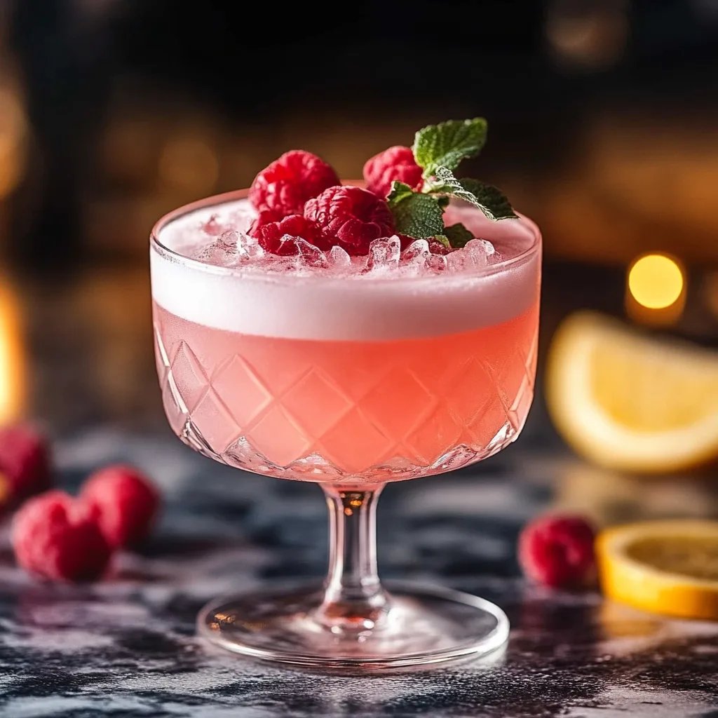 Sour Raspberry Valentine (Raspberry Gin Sour)