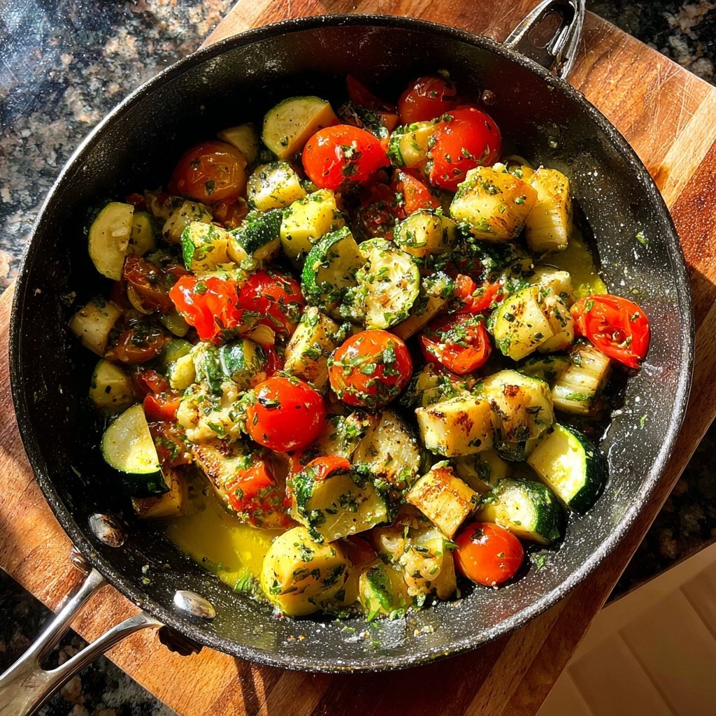 Kalorienarme Mittagspfanne