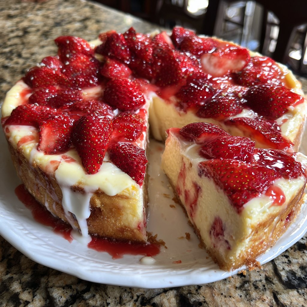 Erdbeerkuchen Mit Schmand