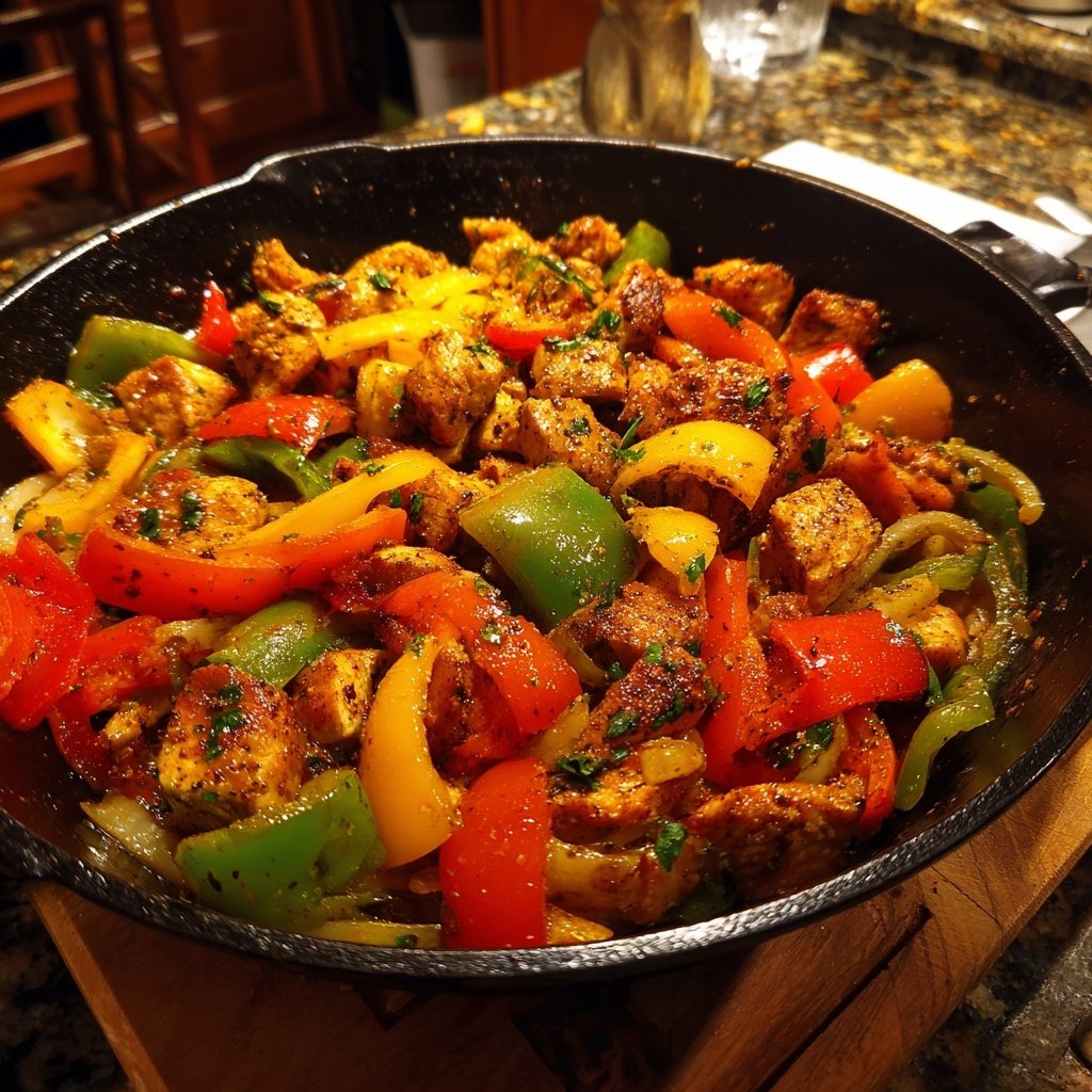 Kalorienarme Abend Pfanne