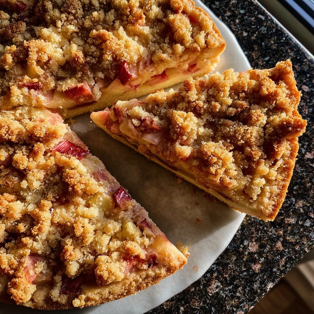 Streuselkuchen Mit Rhabarber