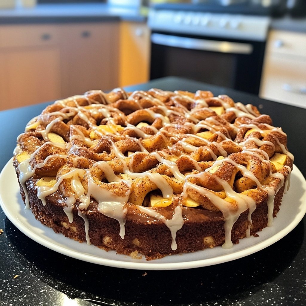 Saftiger Zimtschnecken-Apfelkuchen