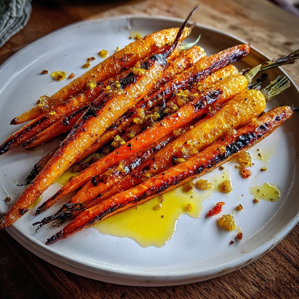 Gegrillte Karotten Mit Honig