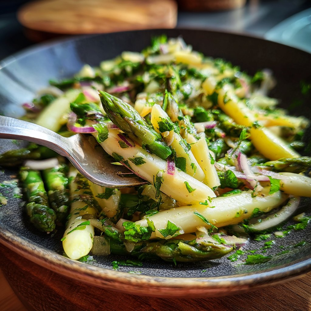 Grüner Spargel Salat