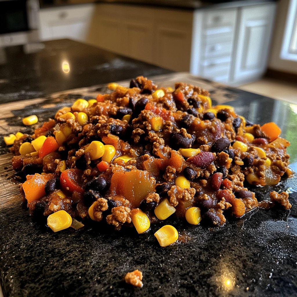 Chili sin Carne mit Mais