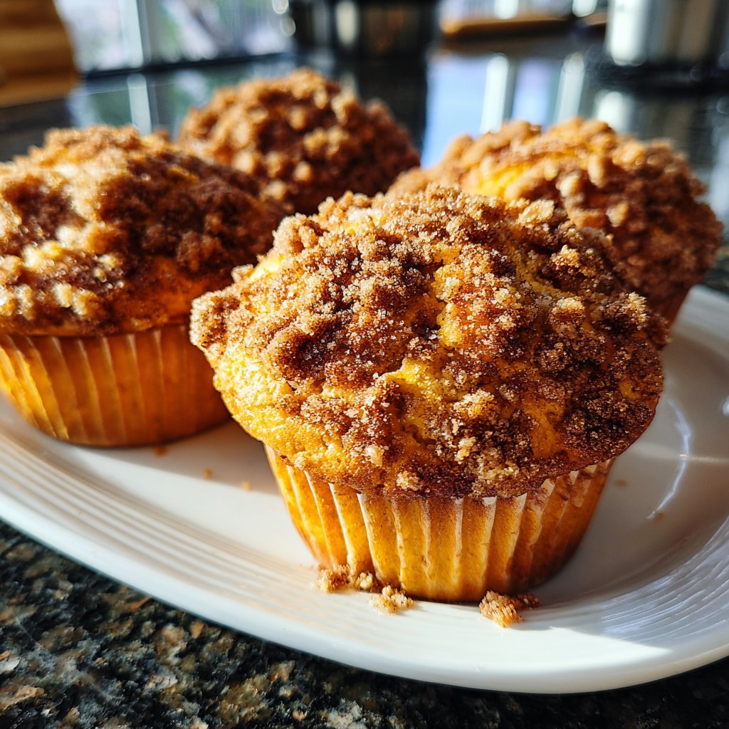 Muffins mit Zimtkruste