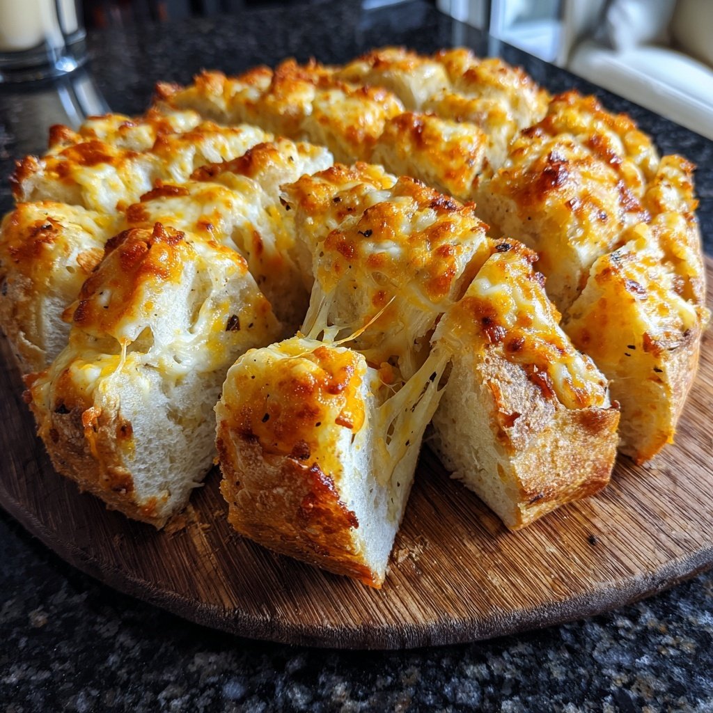 Zupfbrot Mit Käse Würfeln