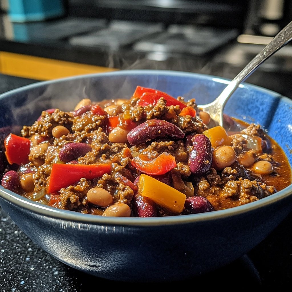 Chili sin Carne mit Kakao